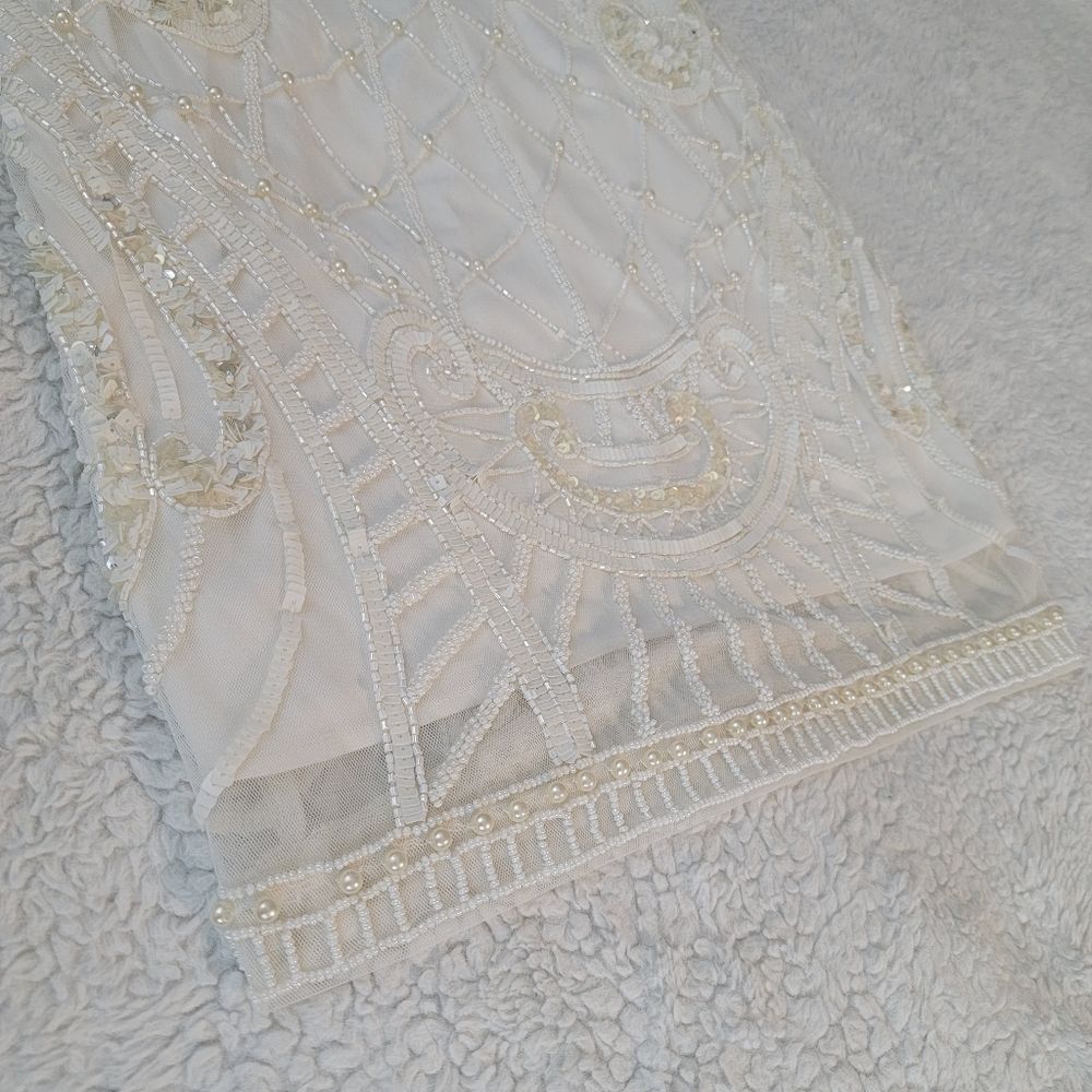 NWT French Connection pearl embellished cage dress - Picture 6 of 13